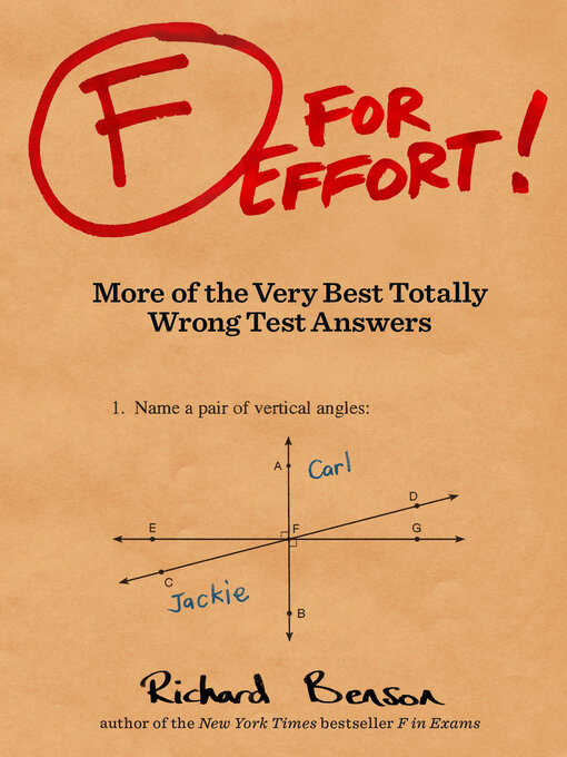 Title details for F for Effort by Richard Benson - Available